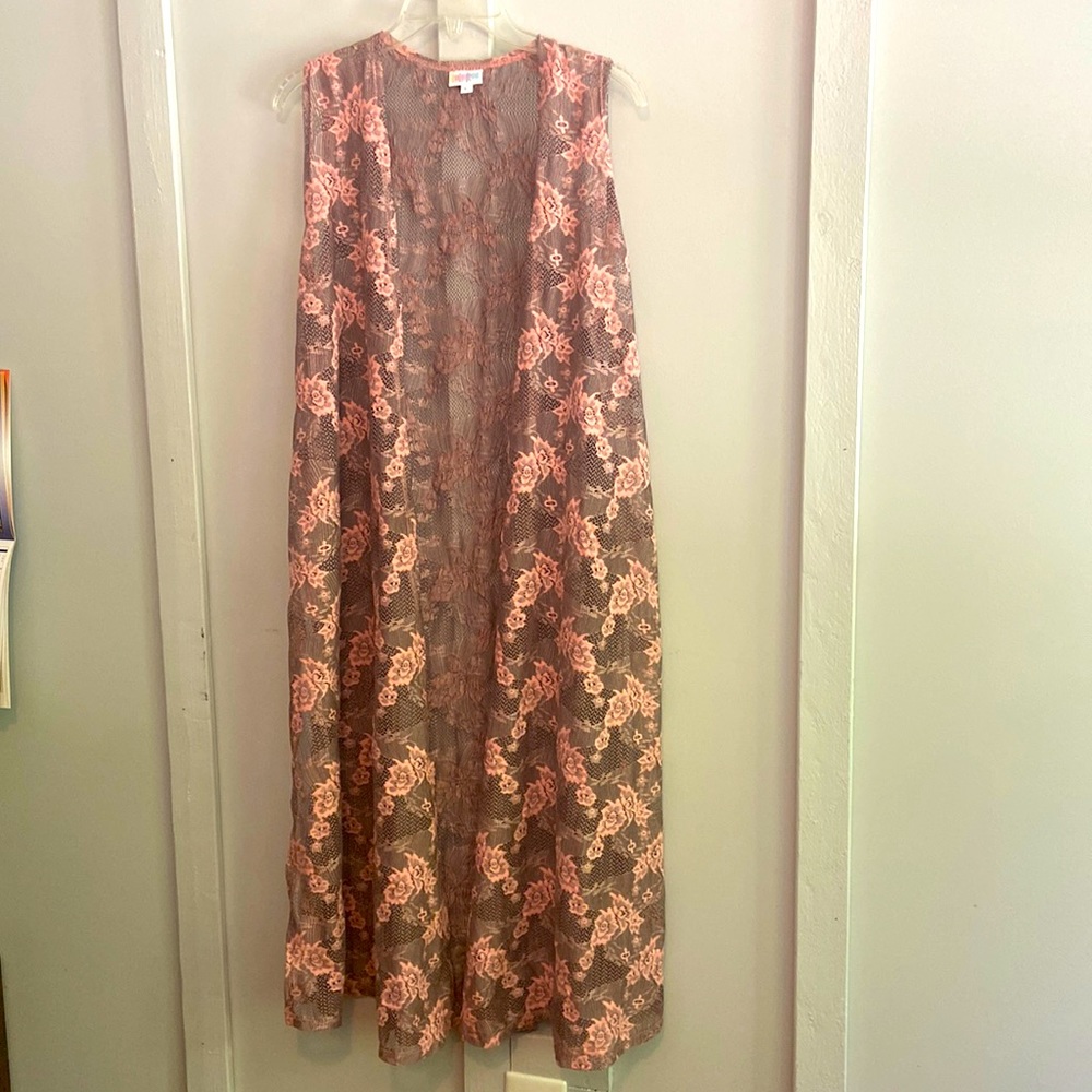 Large Lularoe Joy long vest